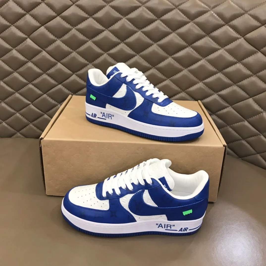 Men's shoes 💰p420 "*OUIS *UITTO*" x OFF-WHITE x Nike tripartite collaboration! Trendy and cool men's casual sports shoes with unrivaled color matching. The design idea basically continues the style of THE TEN. The Swoosh line and tongue label have a very familiar visual effect and are both fashionable and trendy! A must-have for fashionistas! The effect on your feet is absolutely stunning! Size: 38-45